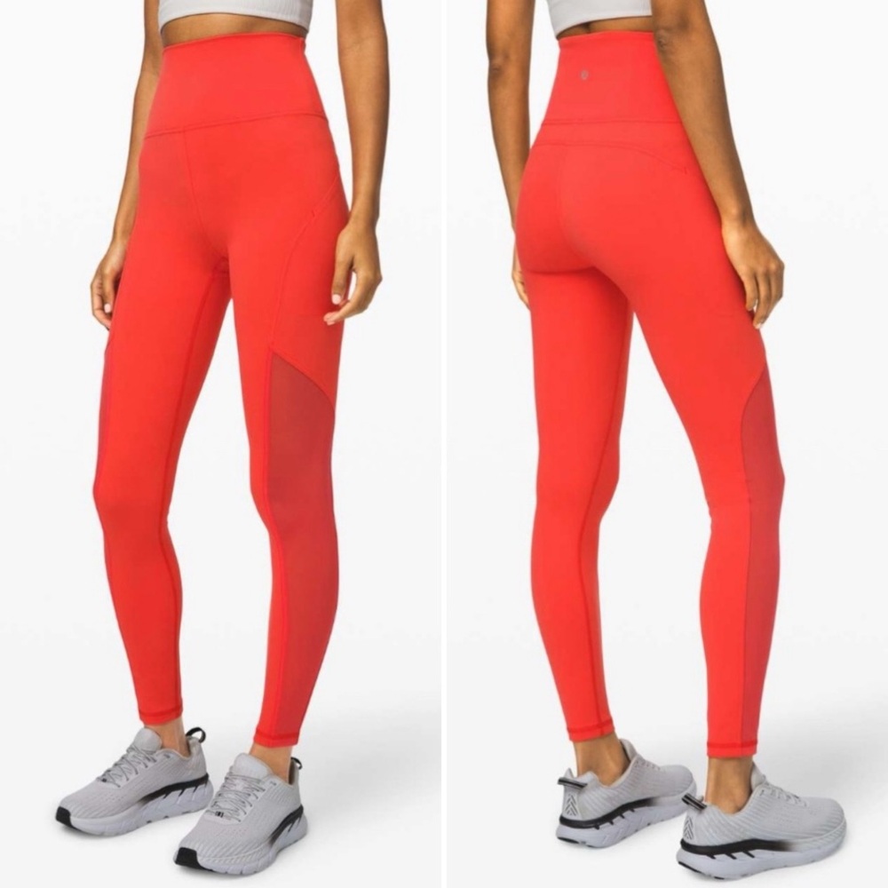 LULULEMON Mastered Motion High-Rise Tight Legging  28" in Thermal Red Size 4
